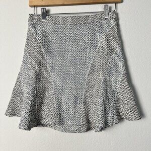 Derek Lam 10 Crosby Colorblock Tweed A-line Mini Skirt Academia Old Money Size 6